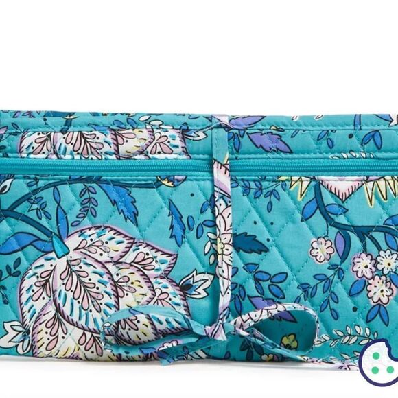 Vera Bradley Factory Style Curling and Flat Iron Cover Peacock Garden NWT - Picture 2 of 4